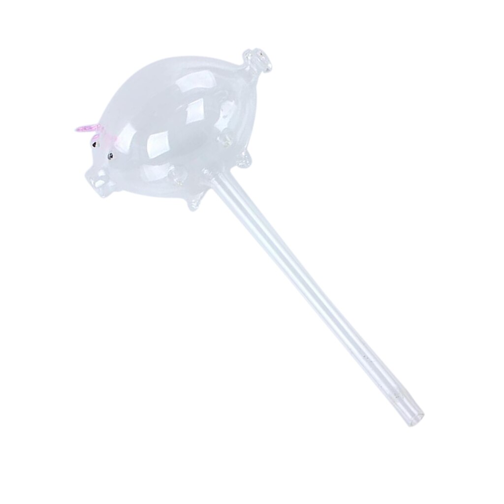 Waterer Self Watering Globes,Pig Shaped Mini Durable Glass Watering Bulbs