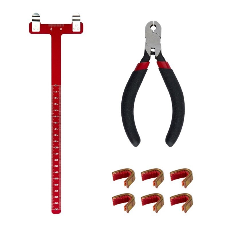 Bow String Nocking Points Pliers Strings Knock Set T Shape Bow Square Ruler Nocking Buckle Pliers Recurve Bow Turning: Red
