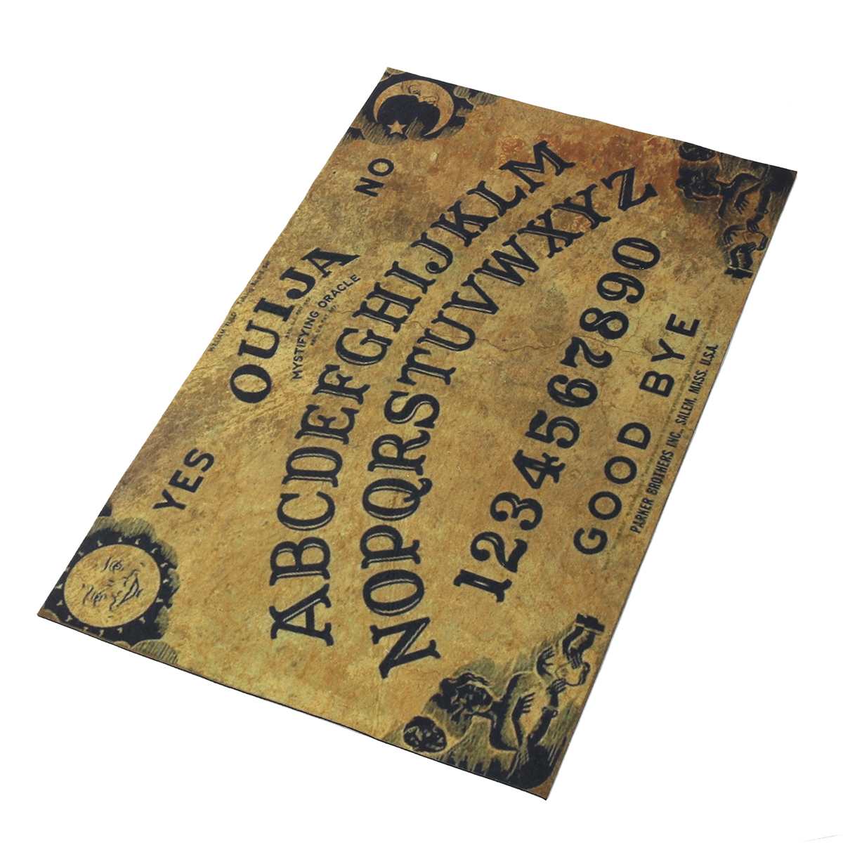 75 x 45cm ouija bord polyesterfiber dørmatte kunstmønster trykt teppe gulv hall soverom kjølig pute antiskli teppe