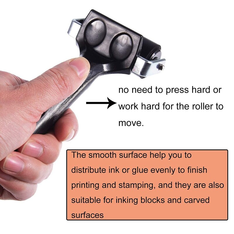2 stuks rubberen remrol, zachte rubberen rem, rubberen trommel, verfkwast, inkt applicator, kunstnijverheid, olieverfgereedschap