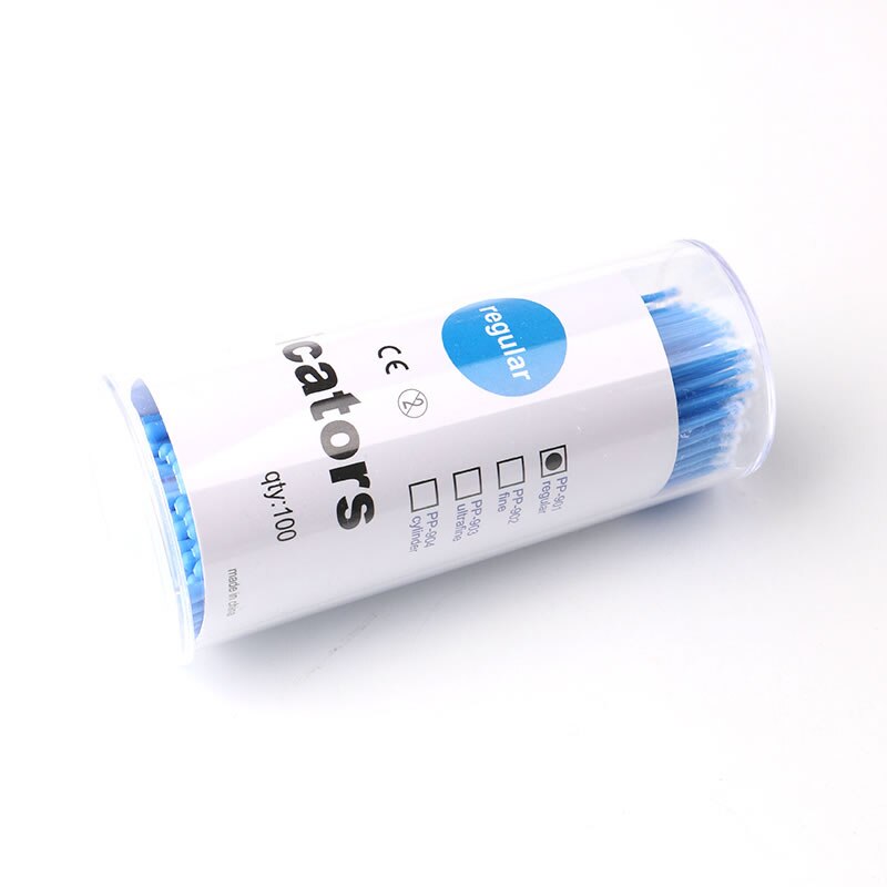VVHUDA-Mini cepillos desechables, 100 Uds., varitas para extensiones, sin pelusa, microcepillo, punta de microfibra, aplicador de maquillaje