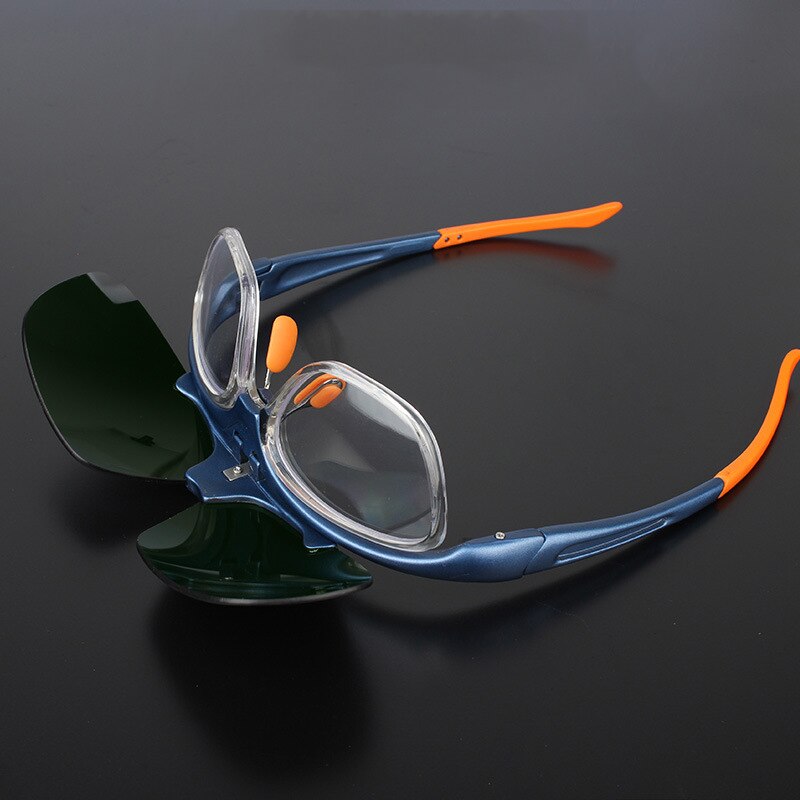 Safety Glasses Flip-Up Front Welding Goggles Cycling Glasses for Welding Soldering Brazing Metal Cutting Protective Glasses
