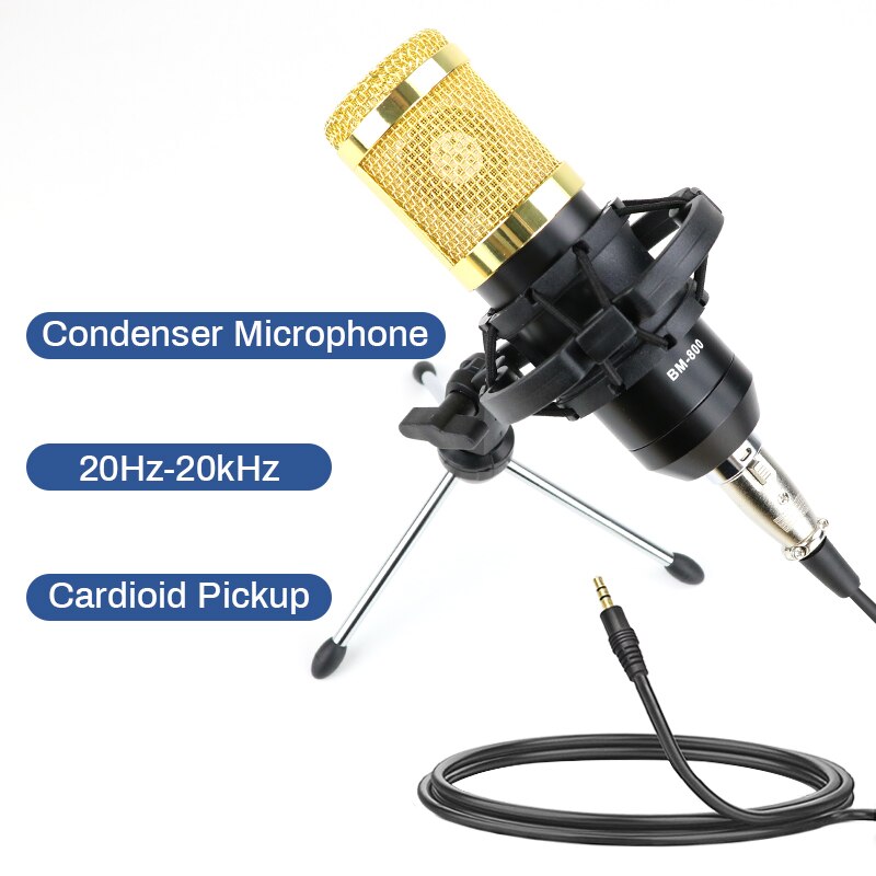Beruf Tabletop Stehen bm 800 Mikrofon Phantom Energie BM800 Kondensator Mikrofon für PC Computer Aufnahme mikrofon Pop Filter: Typ A