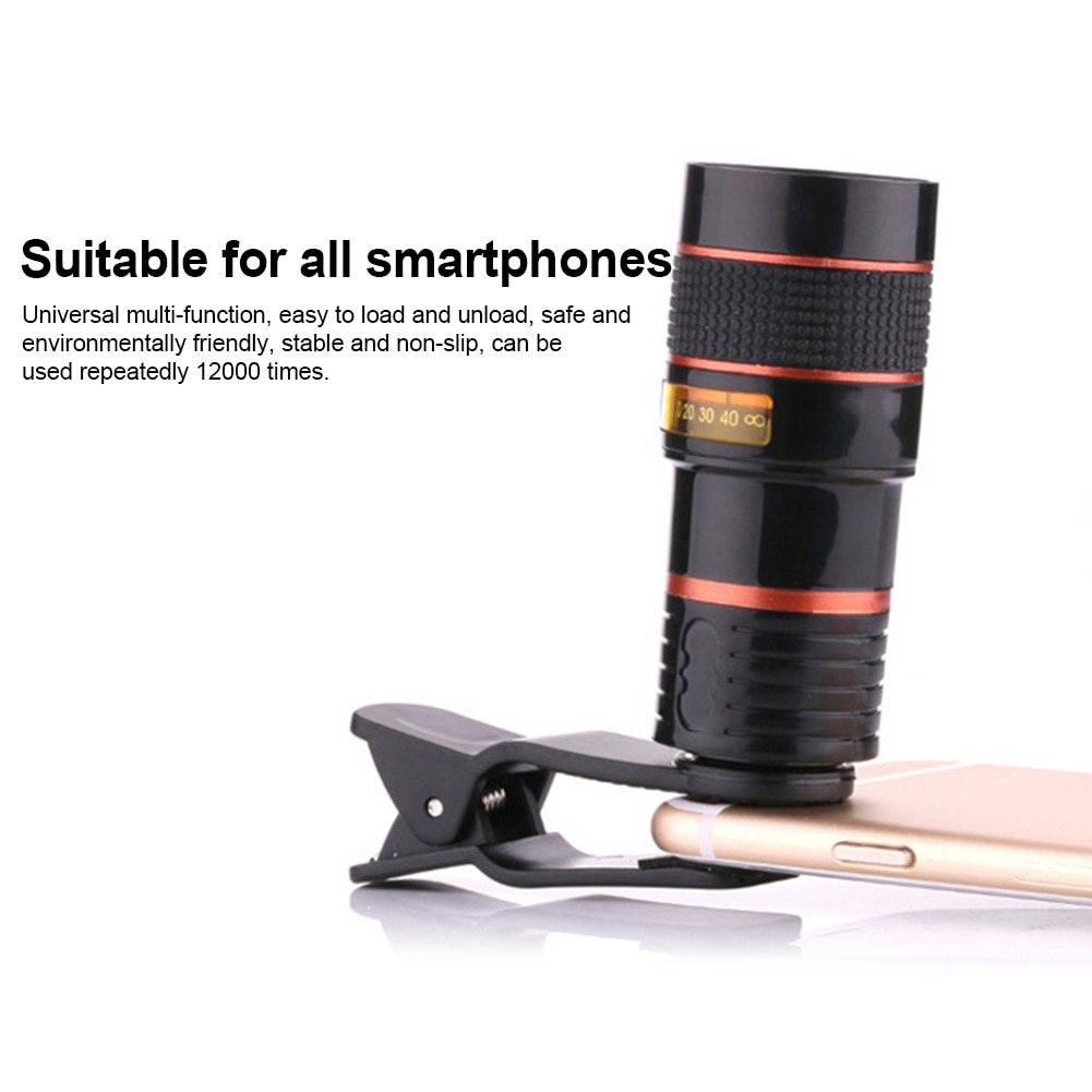 8x Zoomen Optische Teleskop praktisch Kamera Objektiv mit Clip für iPhone Samsung HTC Huawei Sony RJ88 praktisch Werkzeug Bausatz ND998