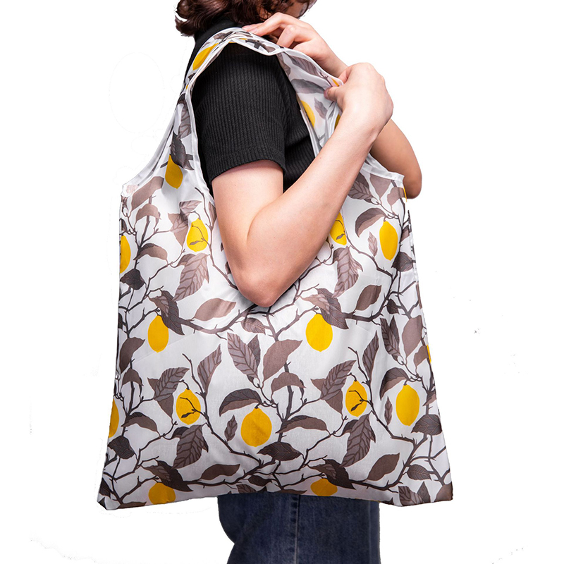 Printing Foldable Eco-Friendly Shopping Bag Tote Folding Pouch Handbags Convenient Large-capacity For Travel Grocery Bag