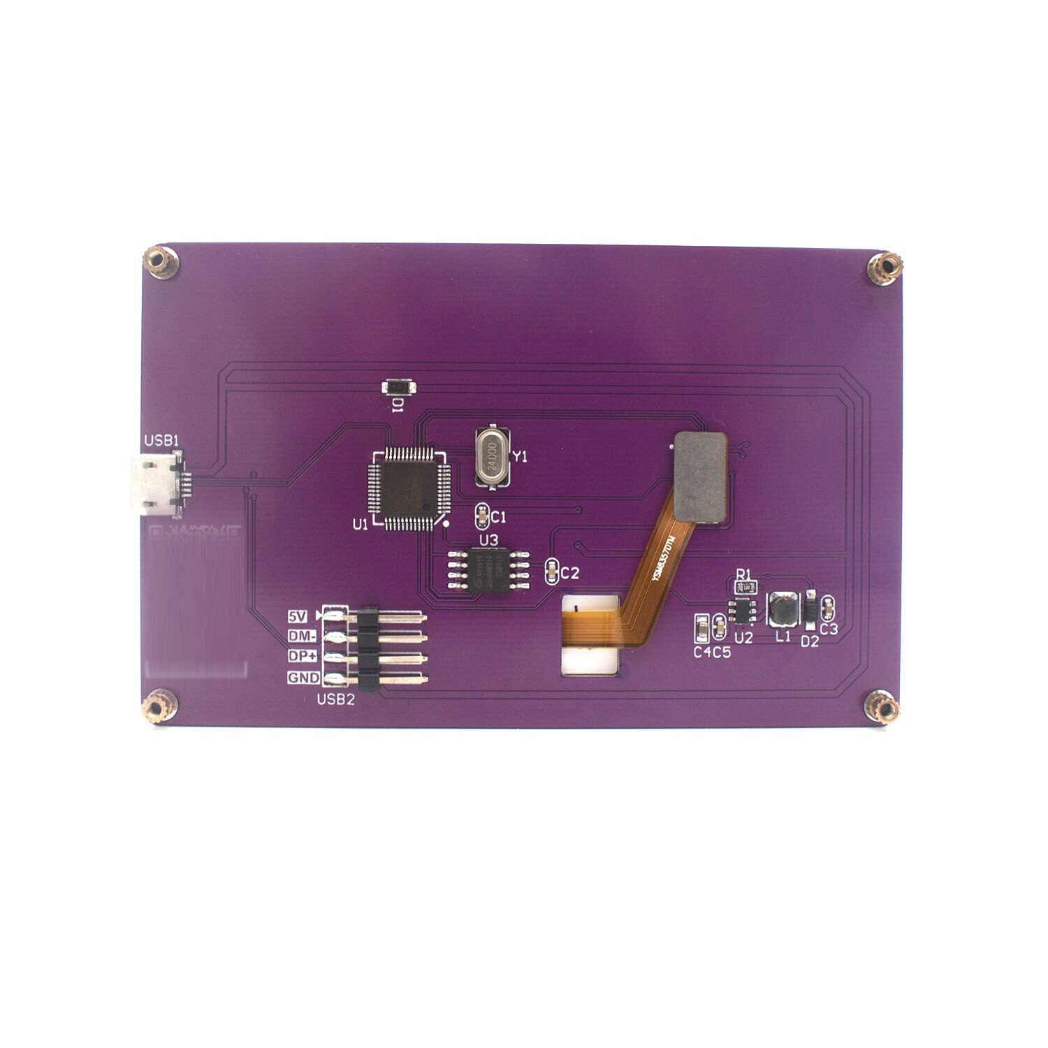 USB2LCD AIDA64 schermo di visualizzazione del telaio Display LCD IPS da 3.5 pollici Display USB schermo secondario per Computer Raspberry Pi