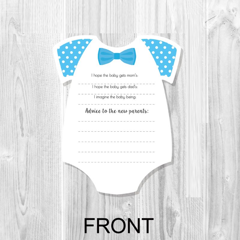 10 Pcs Advice and Prediction Cards for Baby Shower Game Gender Neutral Boy Girl