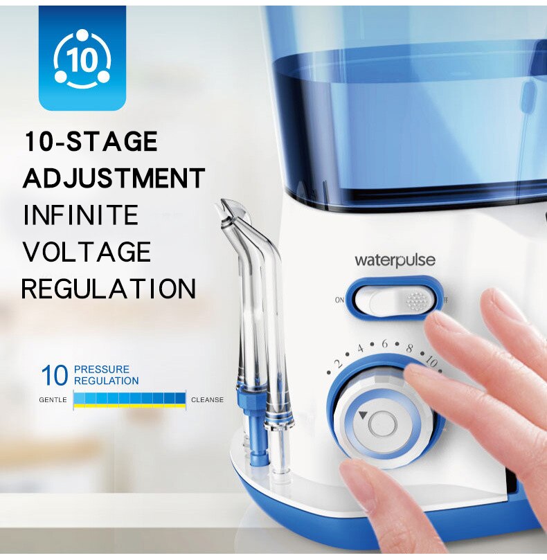 Waterpulse V300G Munddusche 5 stücke Tipps Dental Wasser Flosser Wasser Floss 800ml Mundhygiene Dental Flosser Wasser Zahnseide v300