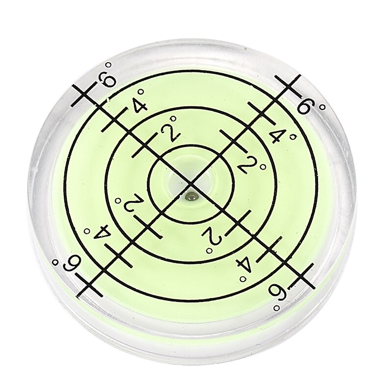 32*7mm Acrylic Bullseye Bubble level Round Level Bubble Accessories, green