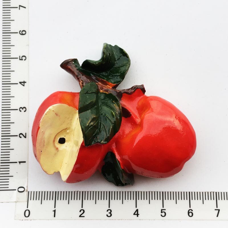 Citron äpple fruktkorg magnet för kylskåp dekor bröd kexkorg söt kylskåp magnet aubergine tomat korg mat magnet: 15