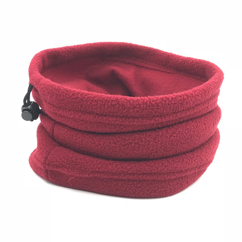 3 in 1 heren dames unisex polar fleece snood muts nekwarmer gezichtsmasker muts warme winter muts sjaal muts bivakmuts 9 kleuren: Bordeauxrood
