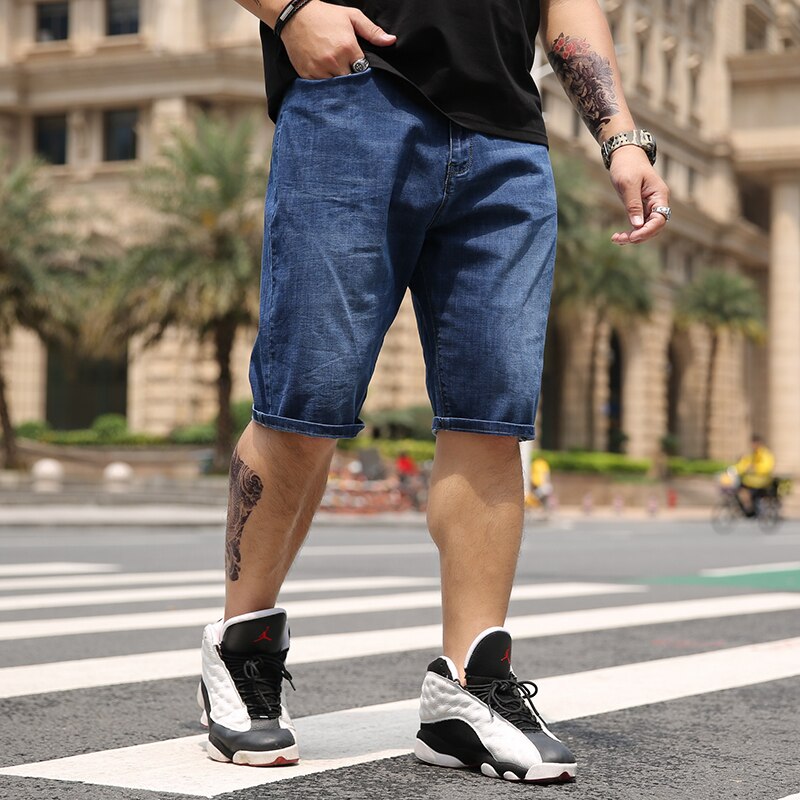 Large Size Men Short Jeans fat Leisure Clothing Summer Shorts Men Denim short mens shorts