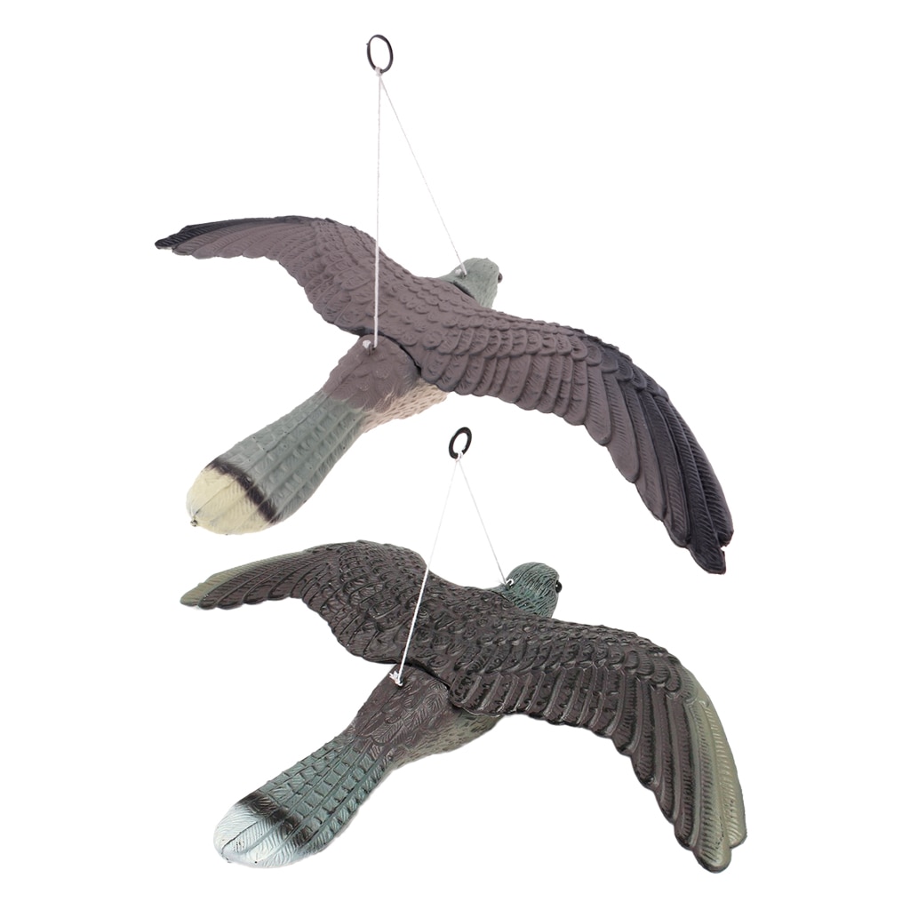 2pc żywe latający jastrząb strach na wróble wabik kontrola ptaków pielęgnacja ogrodu odstraszacz strach