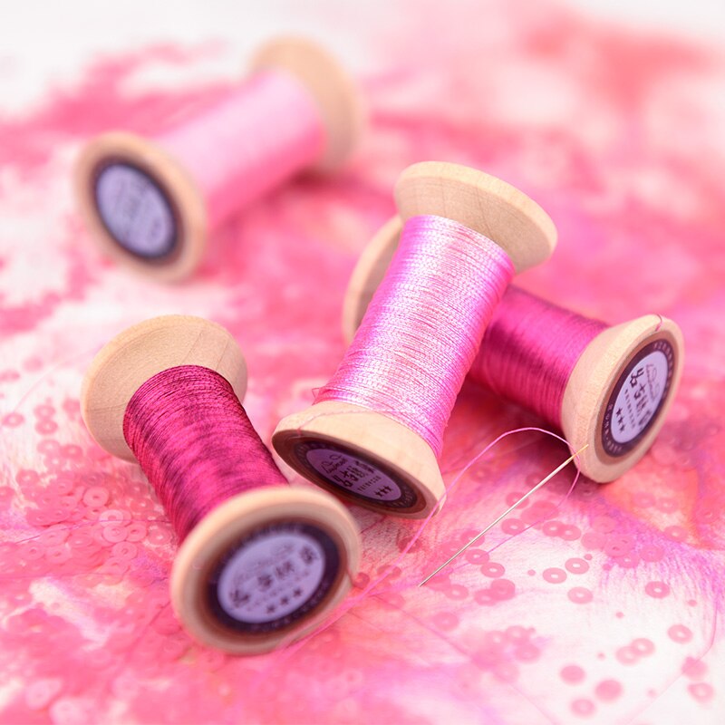 lovely peach series of Gold Line/French embroidery thread/embroidery spool/colorful gold embroidery thread/ /50 meters/piece