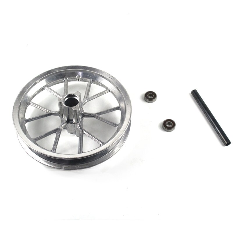 Llanta de aleación de aluminio para Mini Moto, llanta delantera y trasera de 222mm, apta para 49cc, Dirt Bike de bolsillo,: Rear hub