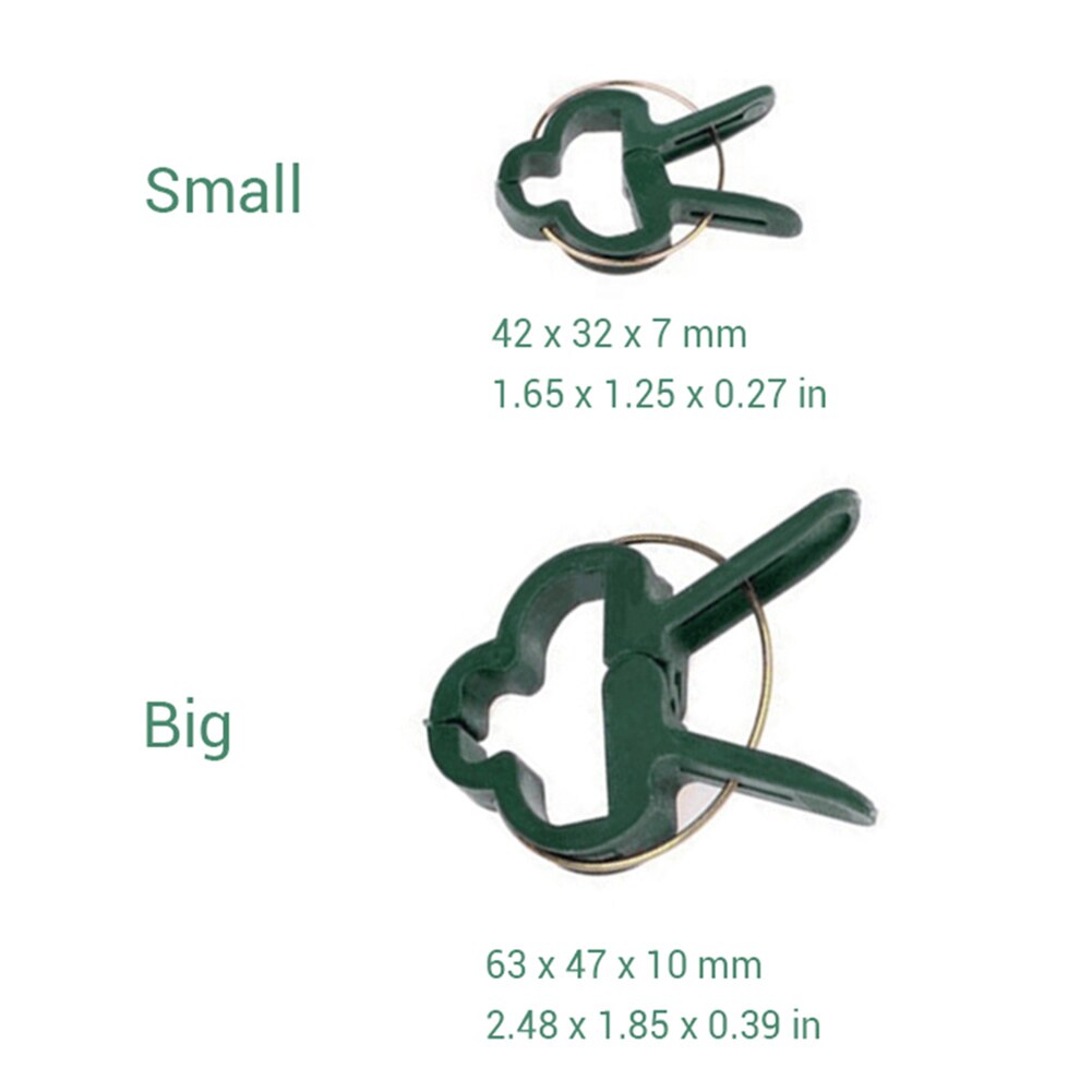 Groene Zachte Tuinieren Plant &amp; Bloem Hendel Loop Grijper Clips, Tool Voor Ondersteunen Of Rechttrekken Stengels, Stengels