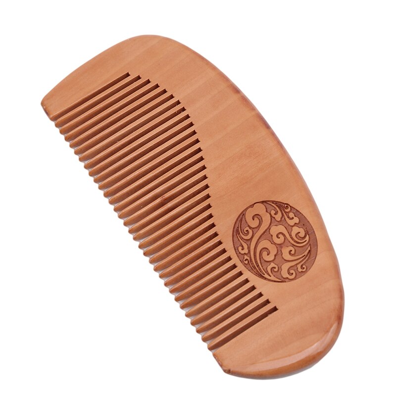 Best Selling Peach Wood Comb Wooden hair comb Natural Bamboo Comb-Anti Static Flower-Fine Tooth for Hair,Beard, Mustache: Doll comb