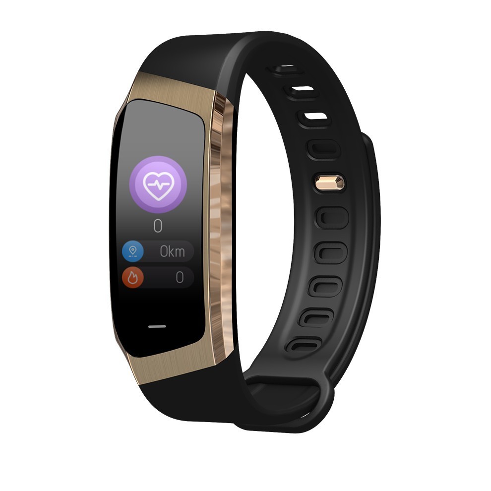 SeenDa E18 Smart Uhr Sport Männer Armbanduhr Fitness Tracker Smart Uhr Für Android Und IOS Telefon Bluetooth Frauen Smart Uhr: Black and gold