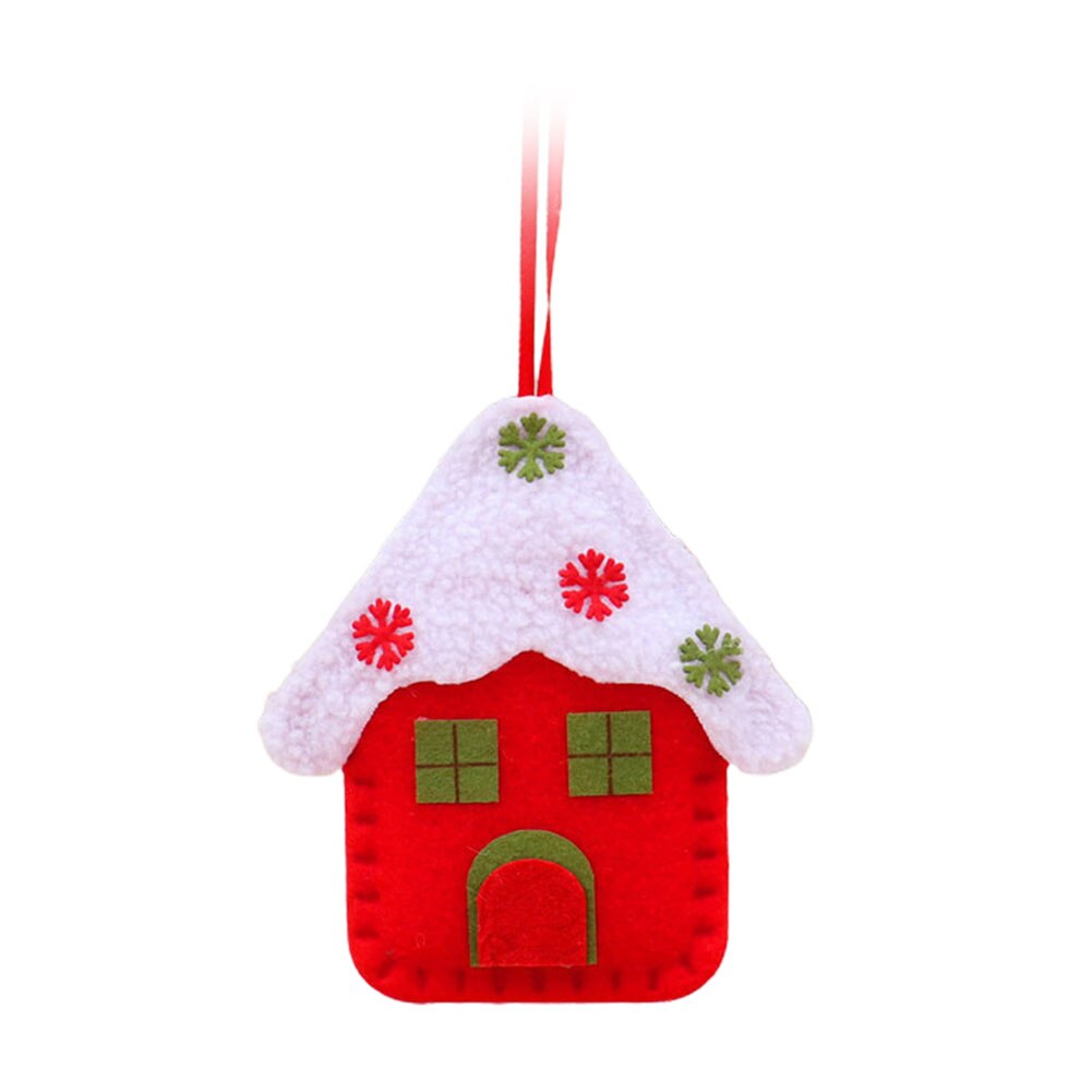 Cute Felt Snowman Santa Claus Christmas Tree Decorations Hanging Pendant Deer Craft Ornament Christmas Decorations Year: Red House