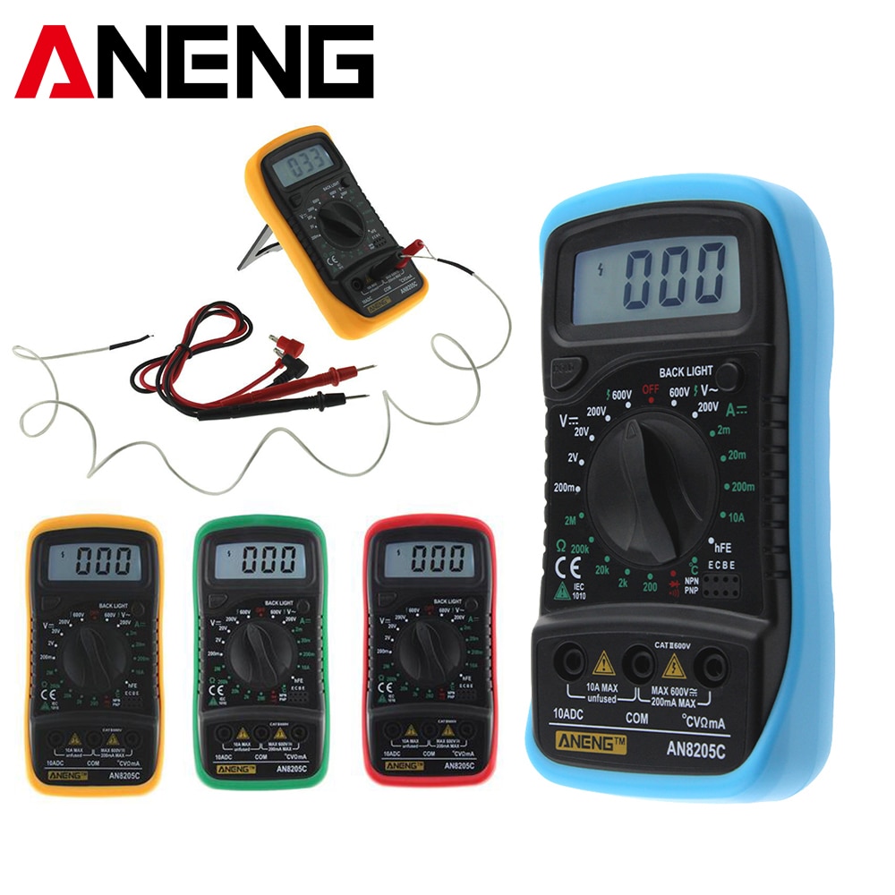 AN8205C Thermometrie Digital-Multimeter Voltmeter Amperemeter AC DC OHM Volt Tester Test Temperatur Gauge Meter Test