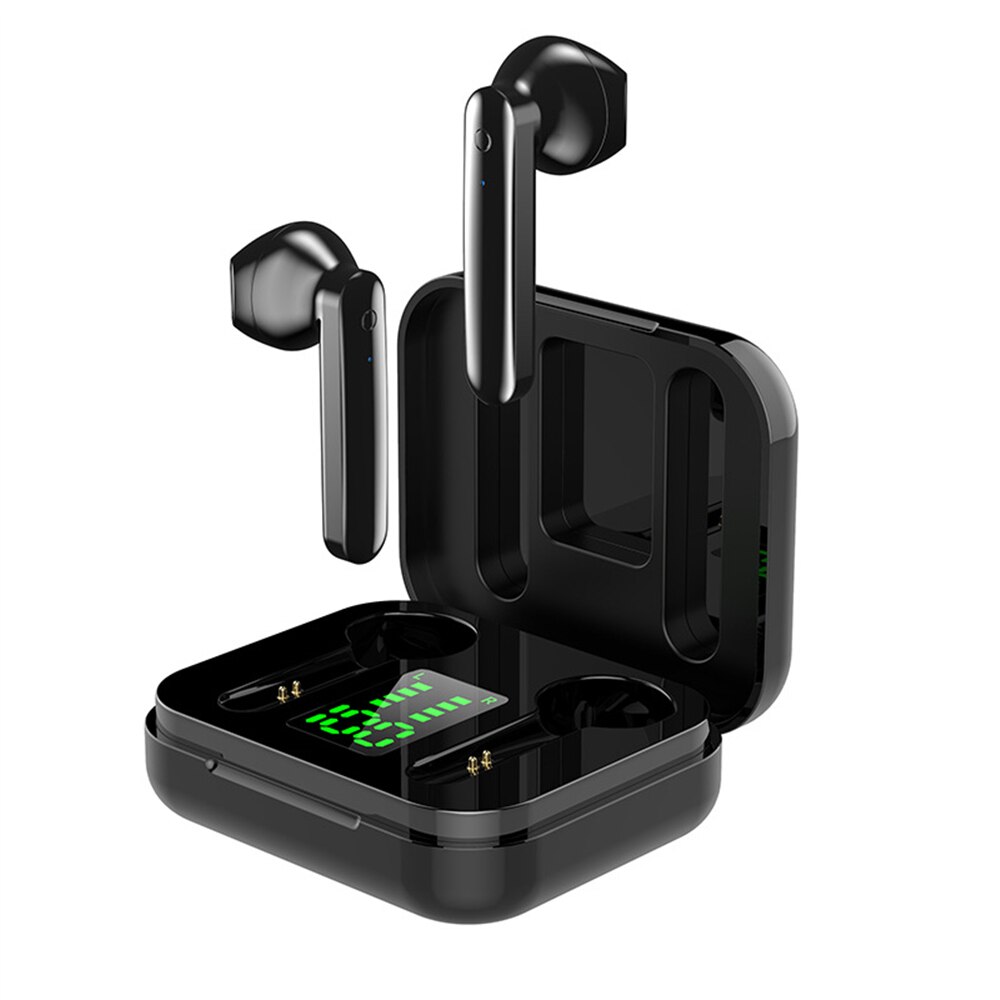 Voor Samsung Galaxy A50 A20 S10e S10 S20 Plus S20 Fe A72 5G A71 A51 A21s A12 Oortelefoon Bluetooth touch Control Draadloze Hoofdtelefoon: Black