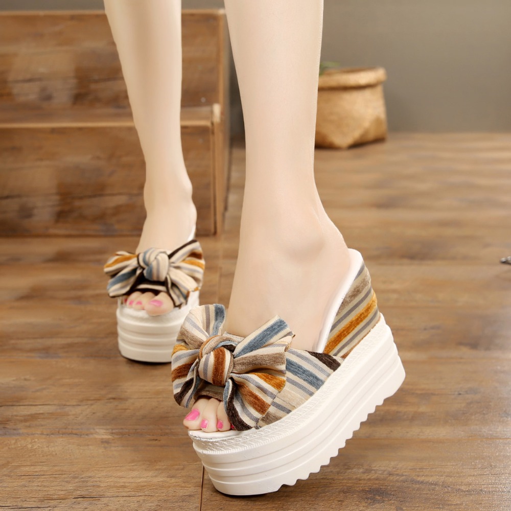 Women Sandals Summer 13CM Platform Sandals High Heels Sandal Shoes Women Ladies Sandal Heels Wedge sandalia plataforma