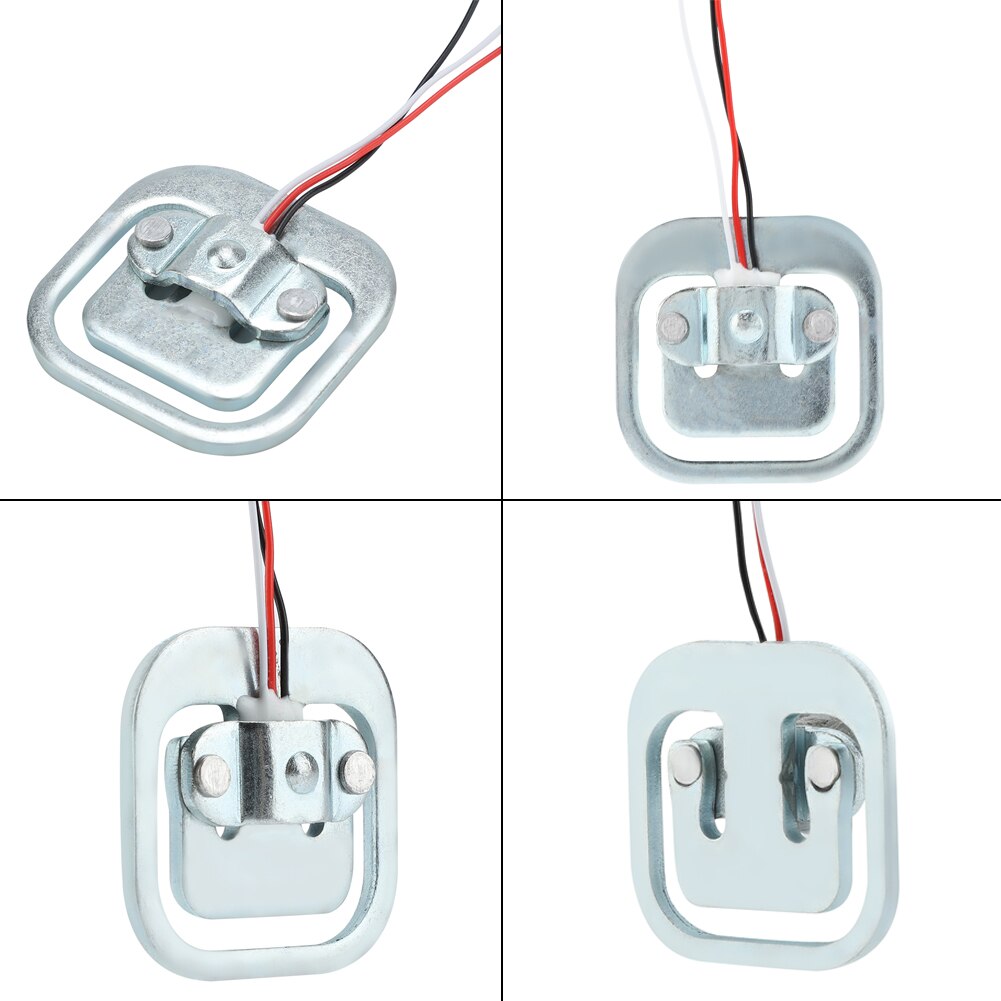 4Pcs 50kg/110lb Half-bridge Weighing Sensor 3-Wired Load Cell Electric Resistance Strain Gauge Aluminum Alloy Weighing Sensors