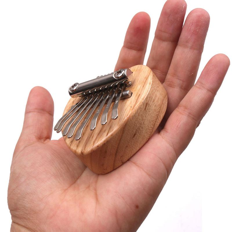 Uenhoy Mini Houten Kalimba Duim Piano 8 Toetsen Vinger Duim Piano