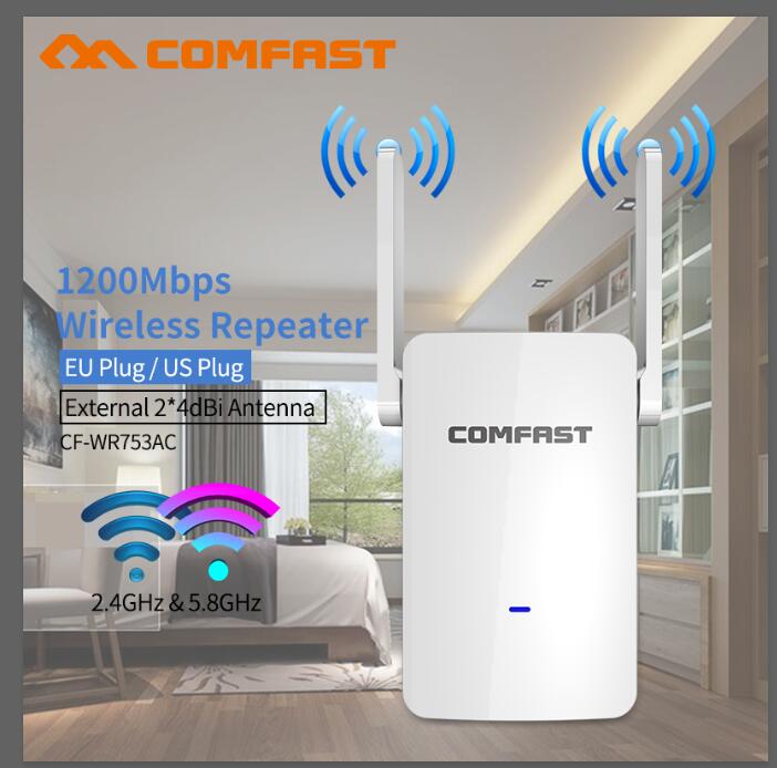 1200Mbps Comfast Dual Band 2,4 + 5 ghz Wireless Wifi Router Hohe Leistung Wifi Repeater Wifi Extender Lange Palette wlan Wi-fi verstärker