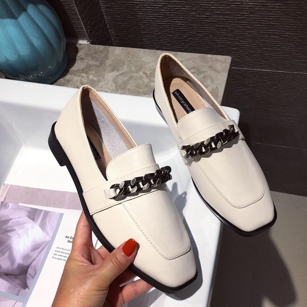 Dam flats skor loafers 3 färger slip on flats skor balett bekväma dam skor spring loafers metall skor