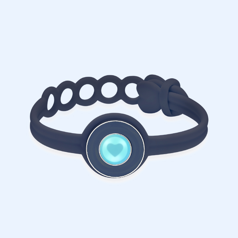 totwoo Candy Pulsera individual táctil de larga distancia, pulsera de banda colorida, vibración y luz para pulsera de parejas de amor: Oro oscuro