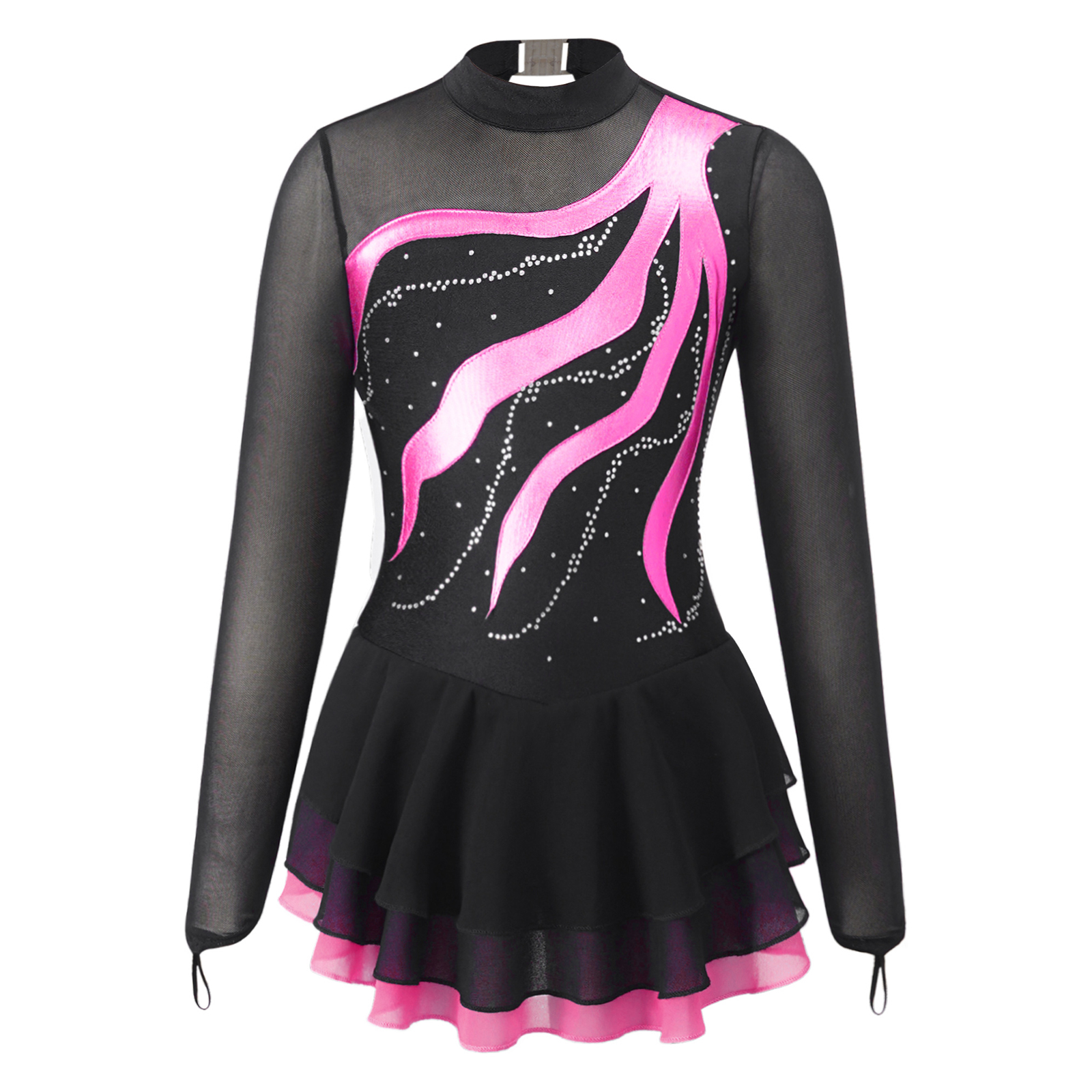 Vestido de Ballet para niñas, vestidos de patinaje artístico, Traje de Ballet de manga larga, vestido de baile de bailarina, gimnasia, patinaje sobre ruedas, Ropa de baile
