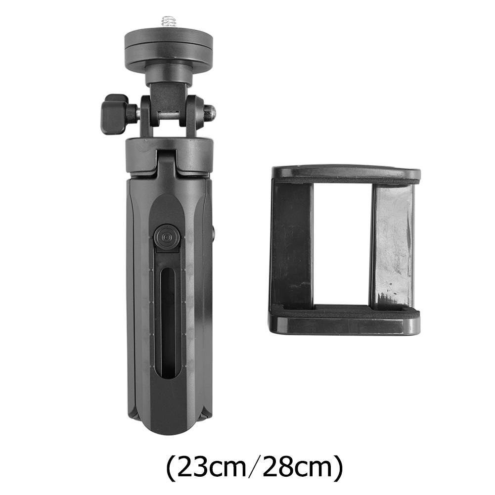 Video Tripod Stand Handle Mini Telescopic Smartphone Grip Compact Selfie Stick Stabilizer Tripod for Phone Clip