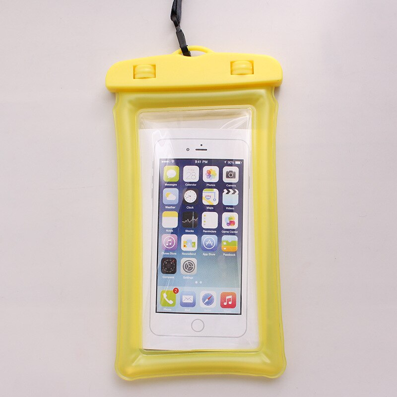 Runseeda 6 Zoll Telefon Schwimm Airbag Schwimmen Tasche Wasserdichte praktisch Tasche praktisch fallen Für Schwimmen Tauchen Surfen BeachUse: Gelb