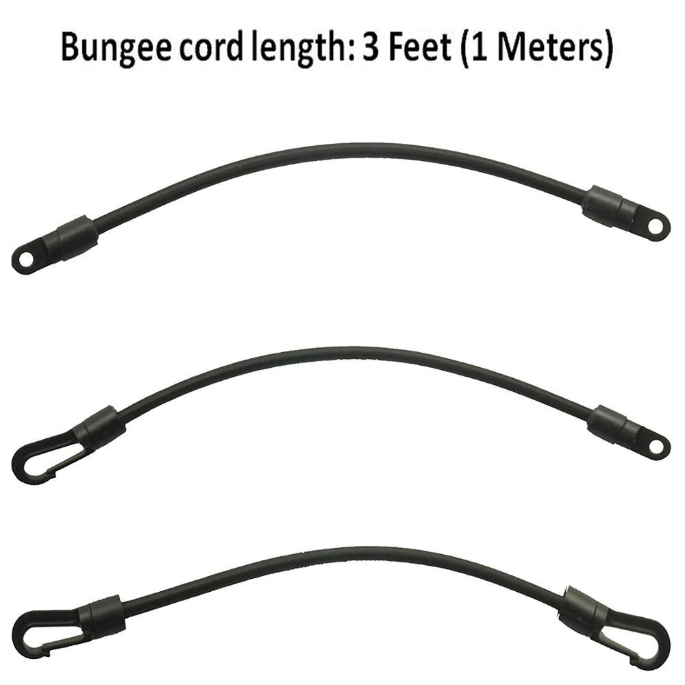 pack of 3 — Gunwale/Deck Mount Retractable Rod Tie-Down, Fishing Stretch Rod Tamer Straps Pole Holder Deck Mount Connector, Lash