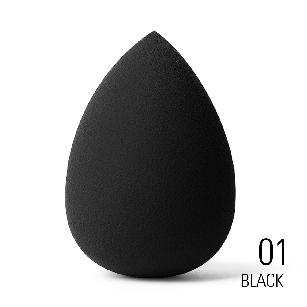 SACE LADY Sponge Makeup Water Foundation Blender Cosmetic Puff Face Powder Smooth Make Up Cosmetics Sponge Tools: 01 Black