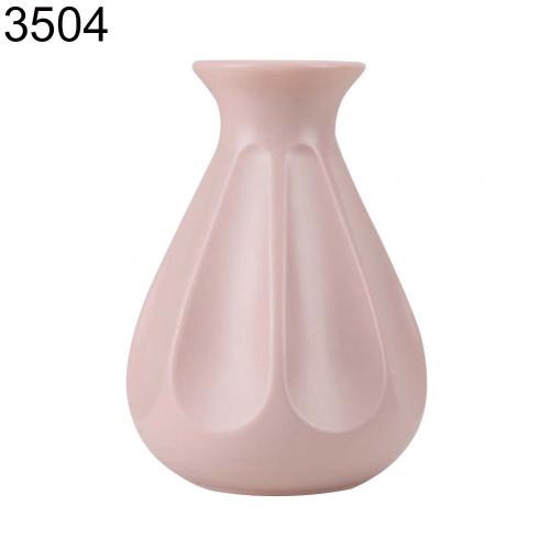 Plastique incassable Pot de fleur Vase moderne étude salle couloir mariage décor: Pink 3504