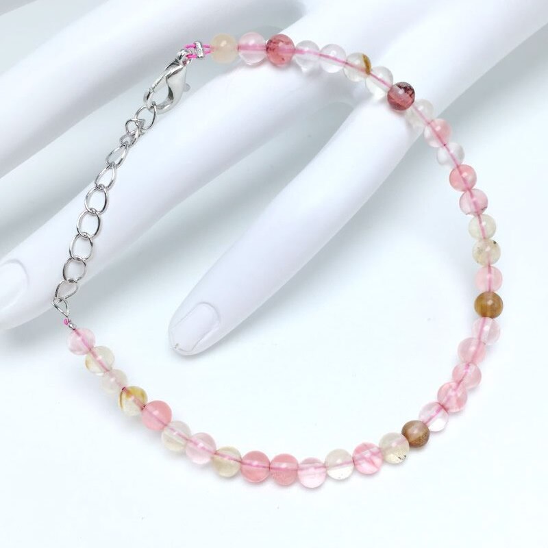 Pulsera de energía de cuentas de Chakra para mujeres y hombres, brazaletes de sodalita blanca turquesa, piedra de ágatas redondas naturales, joyería de Yoga hecha a mano, 4mm: Chapado en zinc blanco y azul