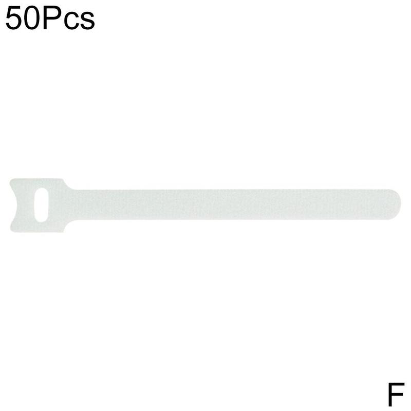 Fixed Cable Tie Adjustable, Magic Cable Management Hook And Tape Tape, Loop V7A9: white