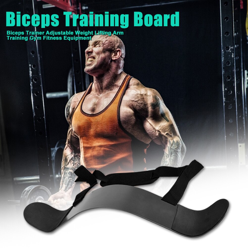 Arm Trainer Biceps Trainer Adjustable Weight Lifting Arm Training Gym Fitness Equipment Arm Blaster Curl Triceps Muscle Training