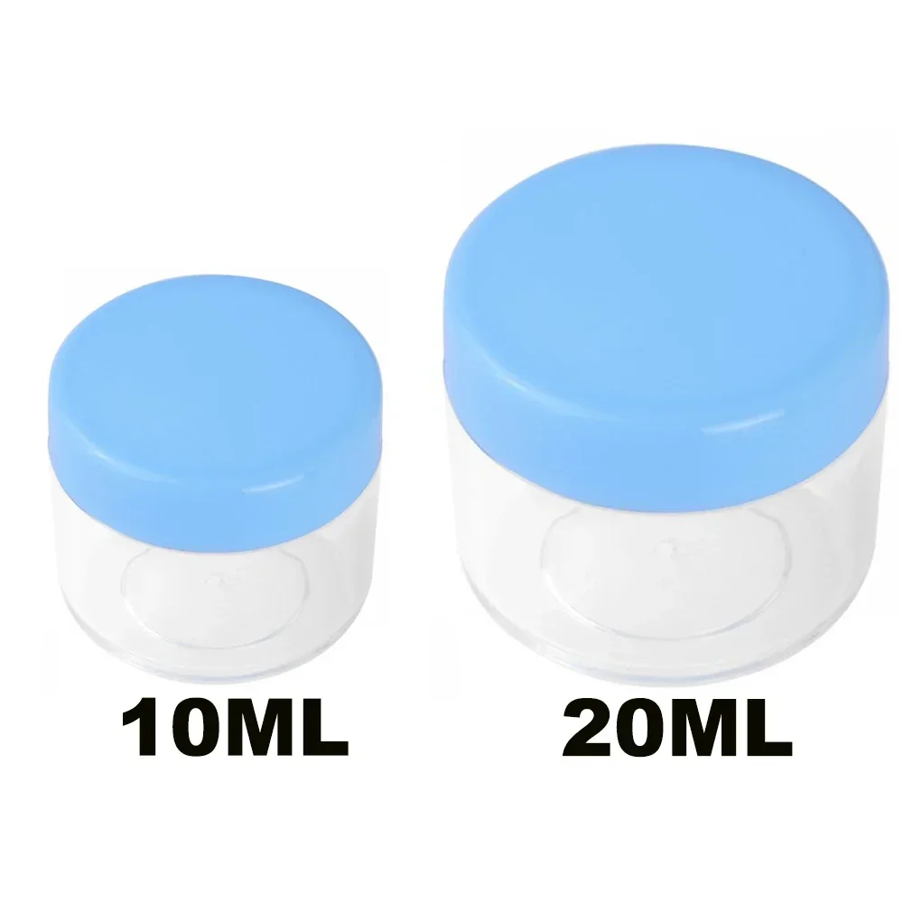 1pcs Cosmetic Packaging Round Box 10/20g Gram Face Cream Box Sample Empty Container Small Refillable Bottles Plastic Travel Pot: DARK GRAY / Other