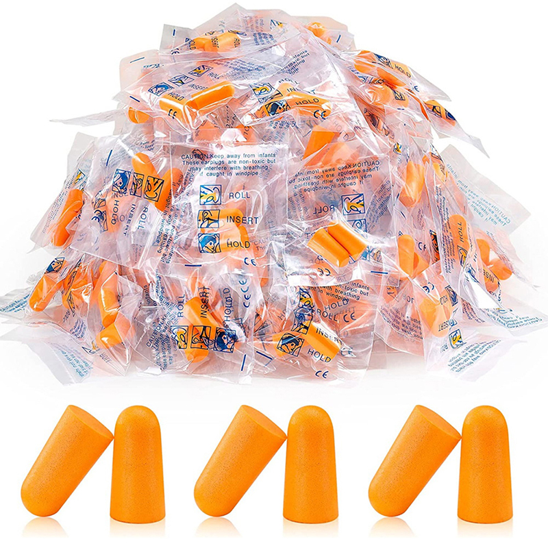 Bouchons d'Oreilles Coniques en Mousse Souple Orange, Protection pour la MAXdu Bruit du Sommeil, Réduction du Bruit, Isolation Phonique, 20 Pièces: Default Title