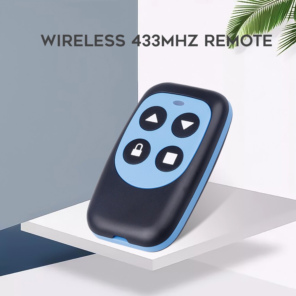 kebidumei433 MHz RF Remote Control Copy 4 Channel Cloning Duplicator Key Fob A Distance Learning Electric Garage Door Controller