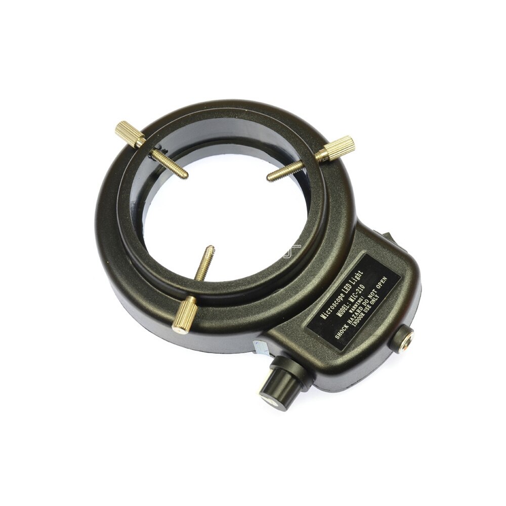 144 LED Lights Microscope Illuminant Source Ring Lamp Microscope LED Ring Light Adjustable Industrial Camera Light Source: Black