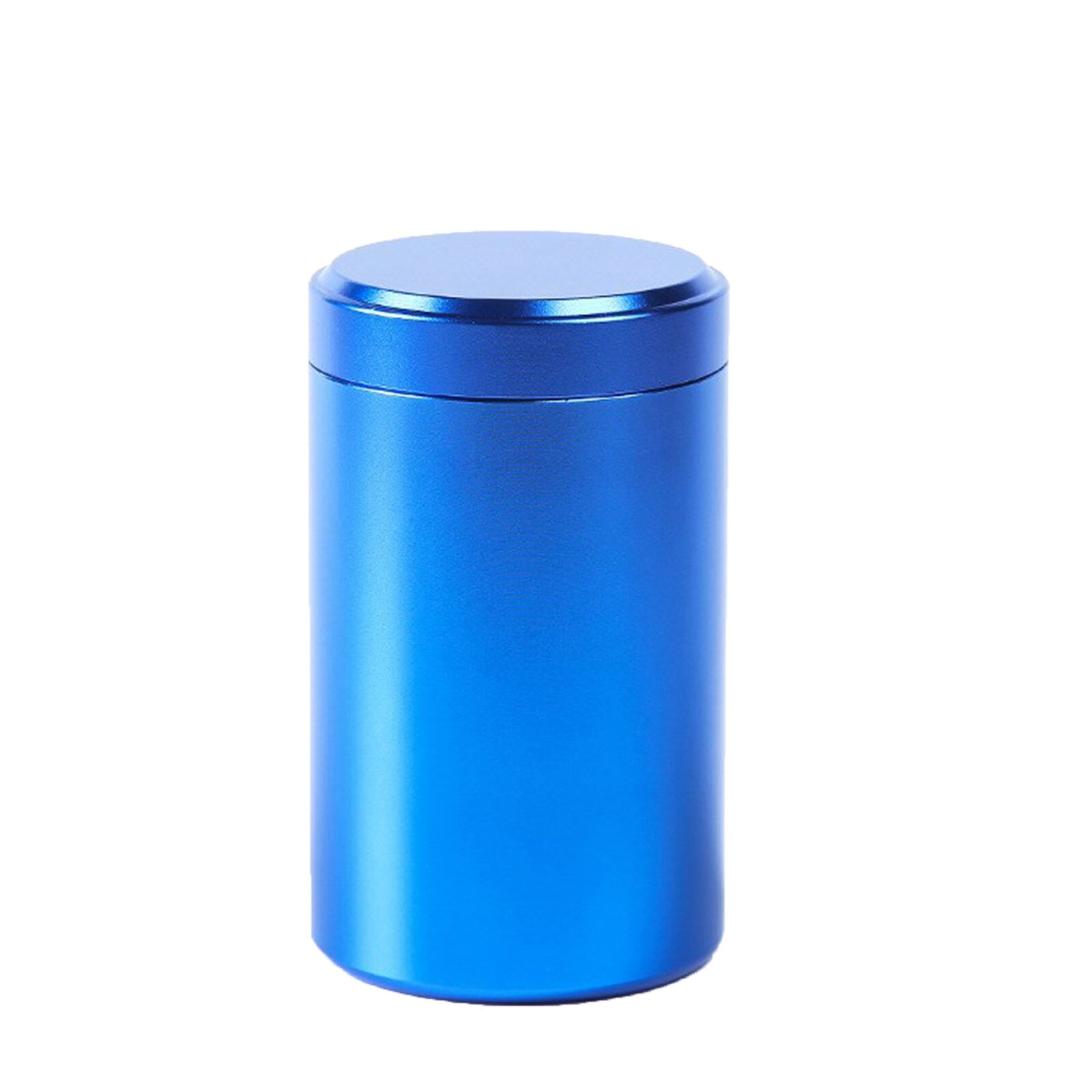 140ML Premium Aircraft Aluminum Airtight Stash Jar Multi-Use Vacuum Seal Multifunctional Portable Storage Container: Blue