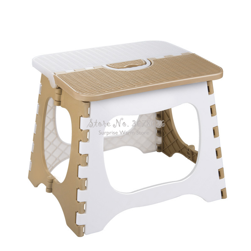 Plastik sammenklappelig lille skammel til børn bærbar enkel stol mini barnestol voksne husholdnings lille bænk tykke plaststole