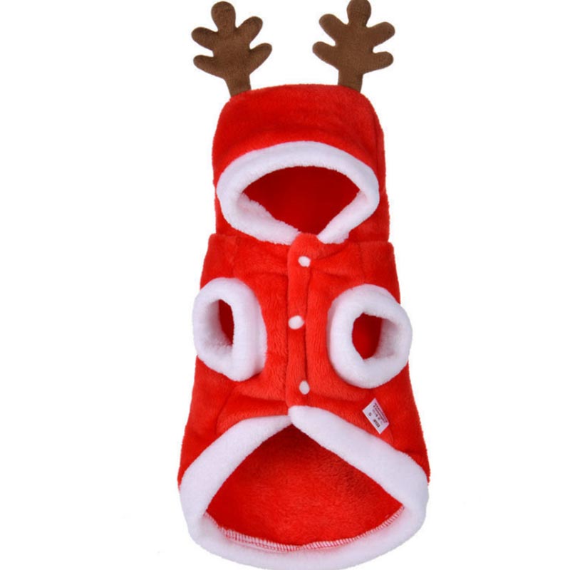 Kerstjurk Voor Honden – Schattige Rode/groene Huisdierenoutfit – Met Strik – Voor Kleine En Middelgrote Honden & Katten – Feestkleding