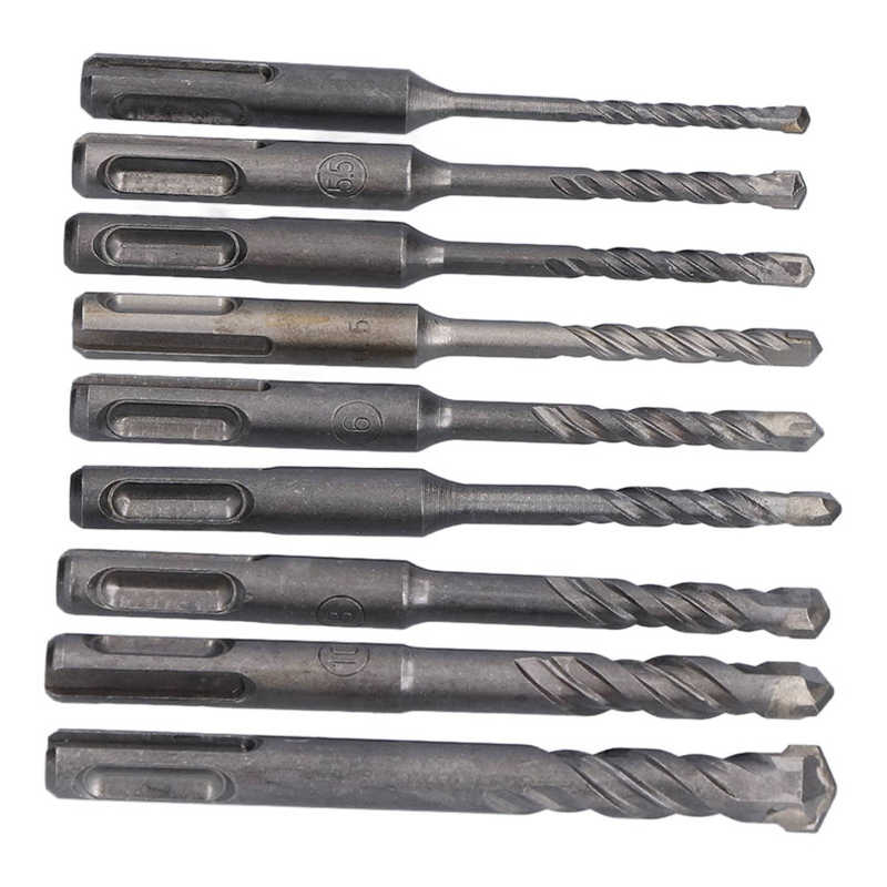 Rotary Hammer Drilling Bits Masonry Drill Bit Set Round Shank for Concrete for Brick for Stone
