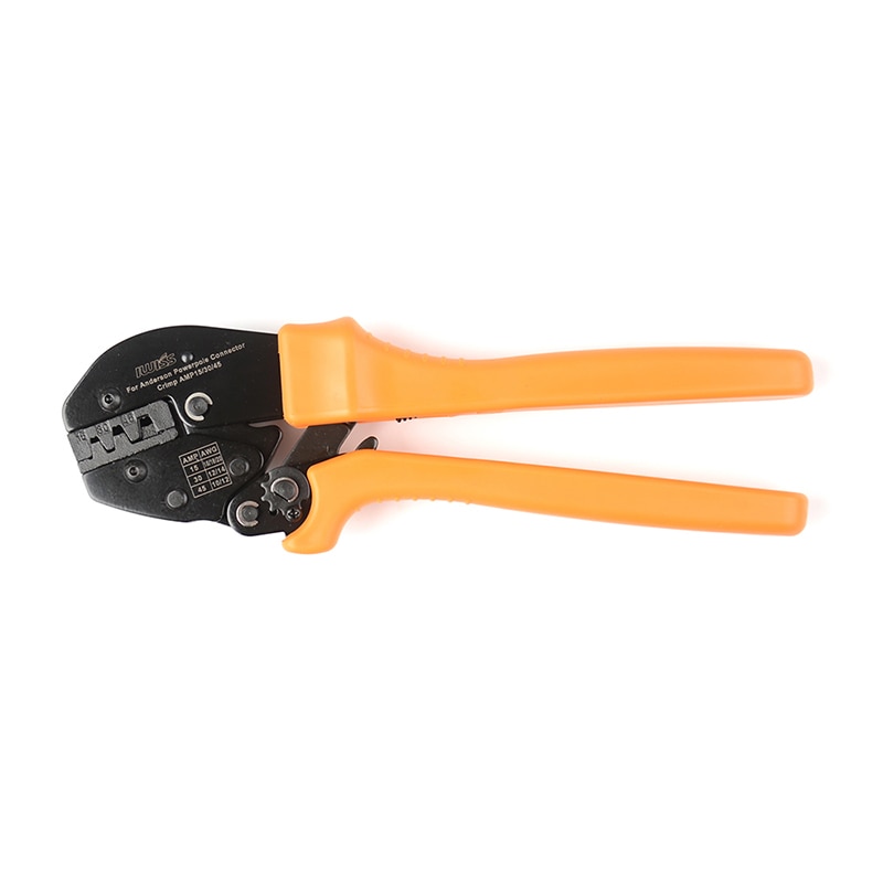 Ap -11 iwiss krymptång ratcheting wire crimper verktyg för anderson amp 15, 30 och 45 kabelkontakter awg 20-10