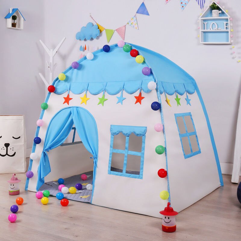 Tragbare freundlicher Zelt drinnen draussen Prinzessin Schloss Falten Cubby Spielzeug Enfant Zimmer Haus freundlicher Zelt Tipi Spielhaus: ZP010B
